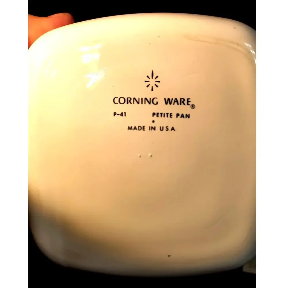 194267. Individual Sized Corning Ware Casserole Dish Blue Cornflower